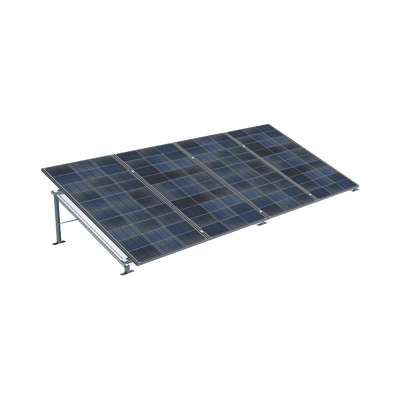 Montaje de piso de Alta Resistencia para Instalación de 4 Paneles Solares de hasta 1300 x 2400 mm (Revisar módulos compatibles) - Toer