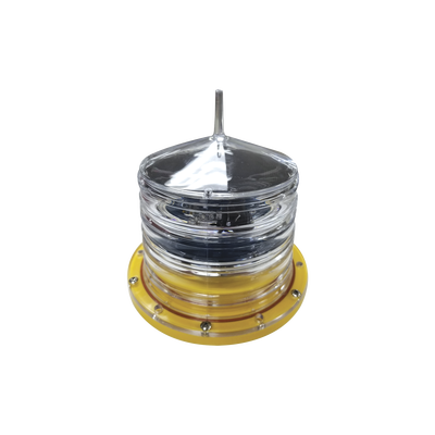 Estrobo led para Obstrucción Autónoma con Led Color Rojo con Panel Solar (Luz Fija o Estroboscópica configurable) / No incluye montaje - Toer