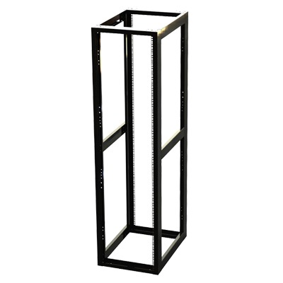 Rack Estándar 19" de 4 Postes, Acero, 45 Unidades, Profundidad Ajustable. - Toer