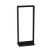 Rack de 2 Postes (Doble Perforación), Estándar 19", 24 Unidades, Fabricado en Acero, Base "L" para Anclar a Piso. - Toer