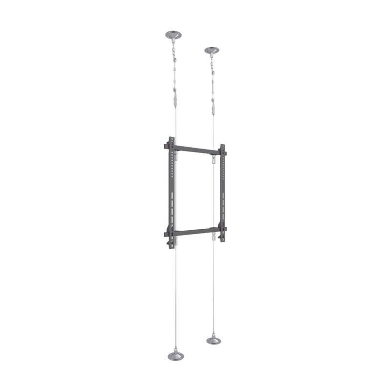 Montaje Cableado de Acero| Suelo a Techo| Capacidad Máx. de Carga 30kg| Para Pantallas de 32 ~ 75| VESA 400 x 600