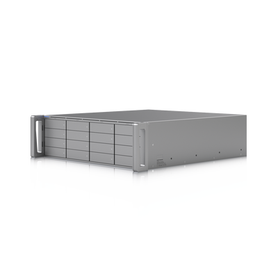 ENVR UniFi Enterprise con Soporte para hasta 210 Cámaras HD, 140 Cámaras 2K o 70 Cámaras 4K, con UniFi Protect & Access, 1 Puerto RJ45 10G, 2 Puertos SFP+ 10G y 16 Bahías para Discos Duros - Toer