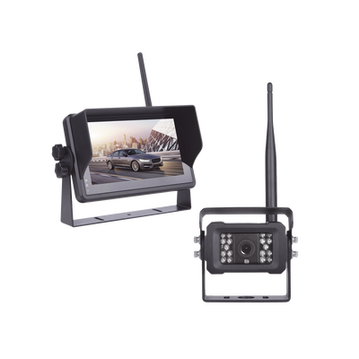 Sistema Profesional Inalámbrico de Cámara de Reversa Infrarroja y Monitor Touch de 7" para Vehículos de Trabajo y Montacargas - Toer
