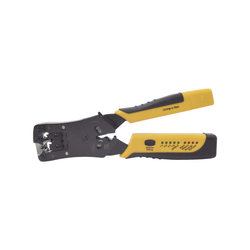 Pinza 3 en 1: Pelacables/ Terminado/ Probador para UTP. Enchufe Modular de Prueba para RJ45/RJ11/RJ22.