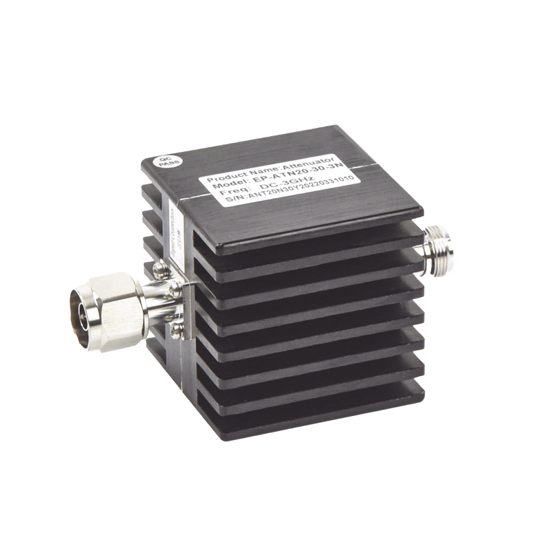 EP-ATN-2030-3N Atenuador en Línea de 30 dB, 20 Watt Máx. CD-3 GHz, Interiores, N Macho-Hembra.