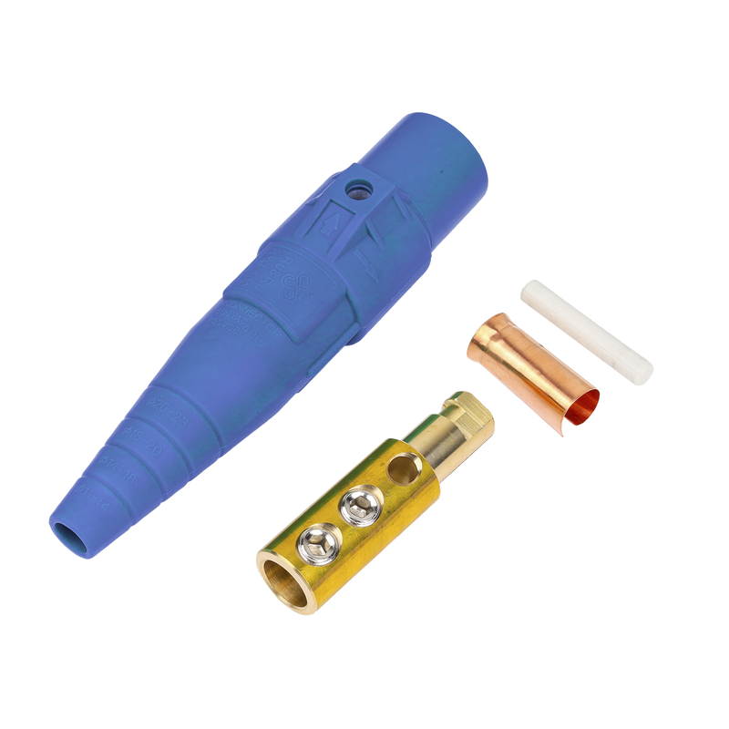 Conector camlock | 400 AMPERES | MACHO | color azul