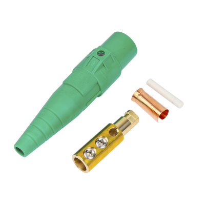 Conector Camlock Macho / 400 Amperes / AC 600V / Sección Cable 50-95 mm² / Abrazadera Compresión / Plástico Ingeniería / Varios Colores