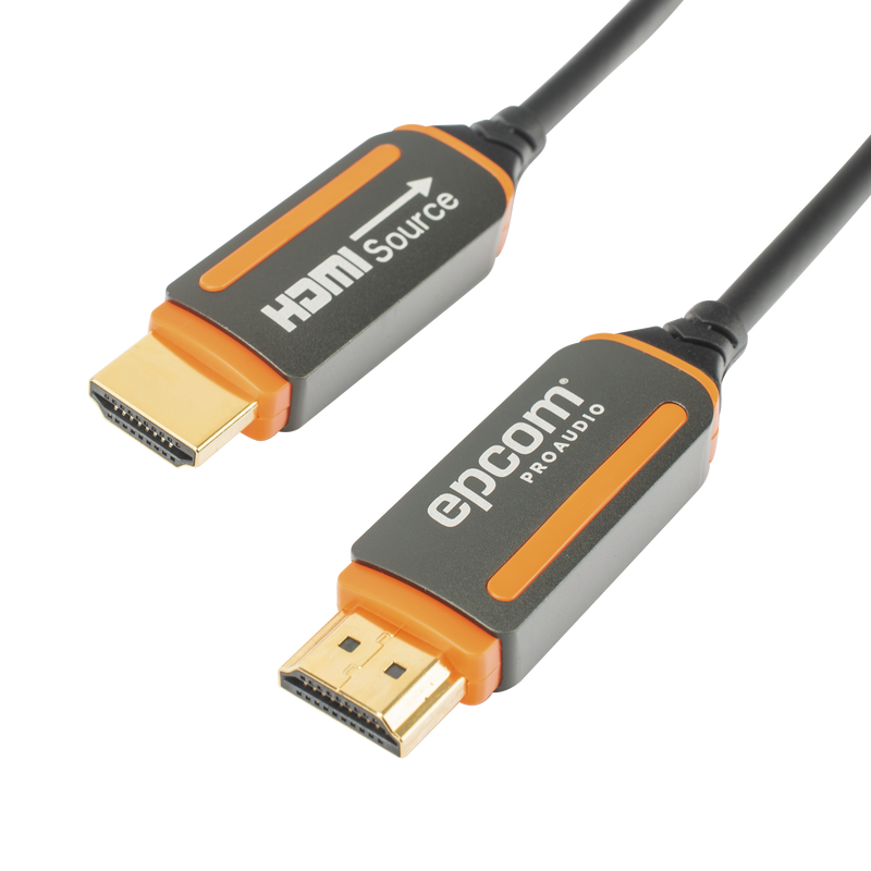 Cable HDMI de Fibra Óptica de 20m | Alta Definición | Version 2.0 | Alta velocidad 18Gbps | 4K@60Hz | HDCP 2.2 | Resistente a EMI y RFI