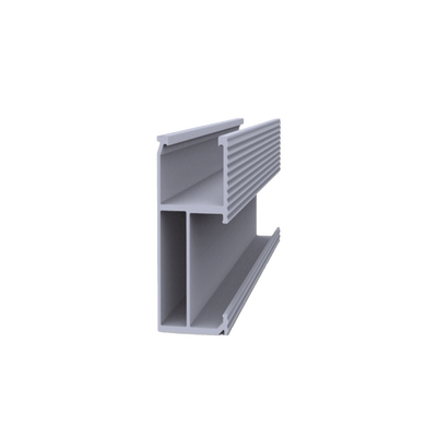 Riel 8 para montaje de módulos fotovoltaicos de aluminio anodizado de 4050mm. - Toer