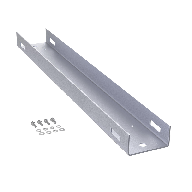 Montaje de Poste Para Gabinetes OSP ComLine de 1200 mm de alto (25 UR), De Aluminio, Color Negro