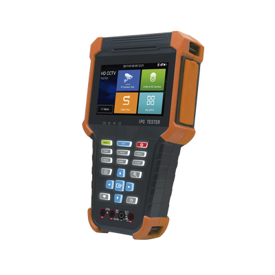 Tester de Video Profesional | Pantalla 4" Touch | Ideal para Cámaras IP/ HD (TVI, CVI, AHD y CVBS) | 4K | H.265/H.264 | PoE | WiFi | Cable Tester | Multímetro Digital | Todo en Uno para tu CCTV. - Toer