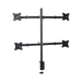 Montaje de Escritorio articulado para 4 monitores de 13 a 27" /  Soporta hasta 15 kg / Vesa 75 x 75 / 100 x 100 / Acero - Toer