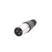 Conector XLR 3 Pines Macho | Ideal para Conexiones de Micrófonos, Mezcladoras | Equipo de Audio Profesional - Toer