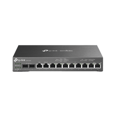 Router Omada VPN / SDN Multi-WAN 1G / Switch con PoE y Controlador  / 2 puerto WAN/LAN SFP 1G / 1 Puerto RJ45 WAN / 1 Puerto WAN/LAN RJ45 / 8 Puertos PoE+ LAN RJ45 /  24,980 Sesiones Concurrentes - Toer