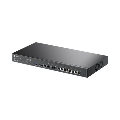 Router Omada VPN /  SDN Multi-WAN 10G / 1 Puerto WAN SFP+ 10G / 1 Puerto WAN/LAN SFP+ 10G / 1 Puerto WAN/LAN SFP 1G / 8 puertos LAN/WAN 1G / 2 Puertos USB / 2.3 Millones Sesiones Concurrentes / Administración Centralizada OMADA SDN. - Toer