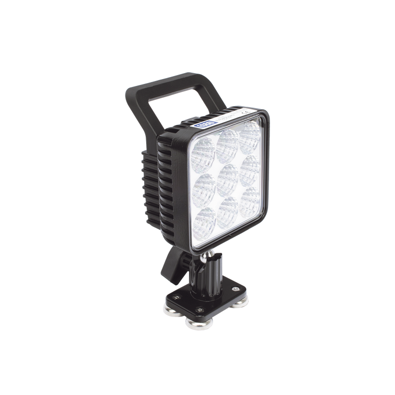 EW2450MG Lámpara de trabajo de 9 led, montaje giratorio magnético, 12-24 Vcc, 1300 Lumenes