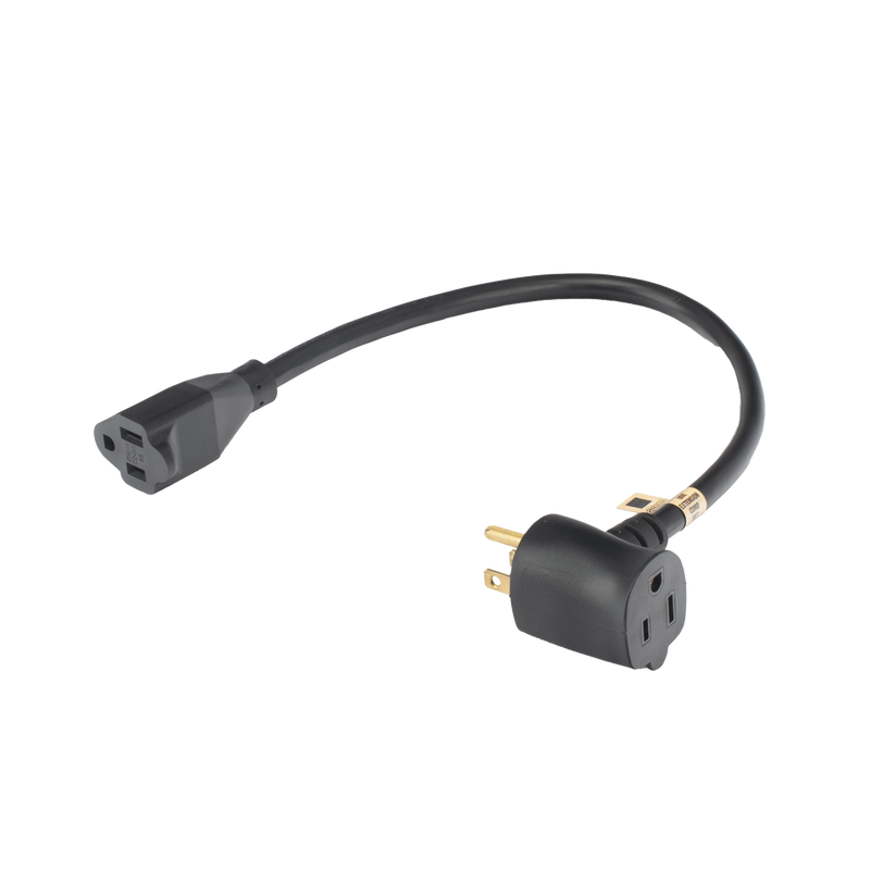 Extensión Eléctrica para Uso Rudo para Uso en T / Conexión NEMA 5-15 / 30 cm / 1800 W