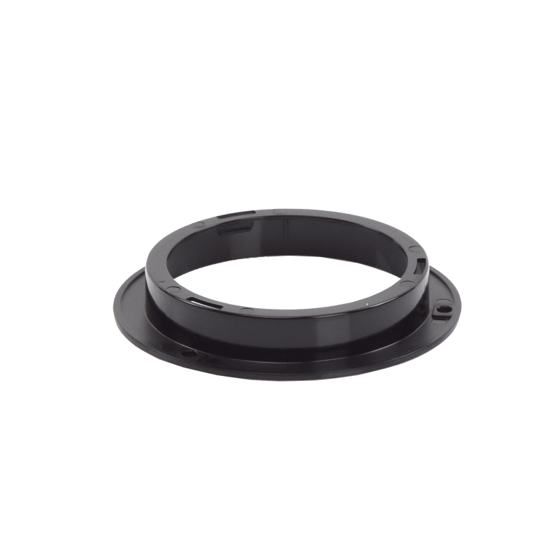EZ3040FLG Brida de policarbonato, Color Negro, Accesorio para plafón Serie ED3040
