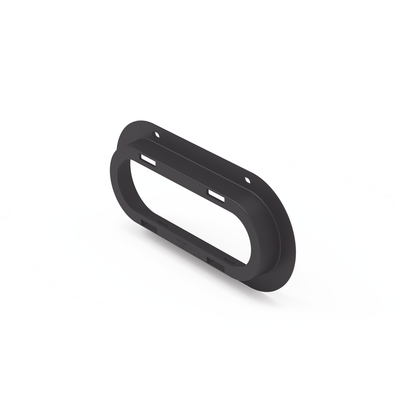 EZ3060FLG Brida de policarbonato, Color Negro, Accesorio para plafón Serie ED3060
