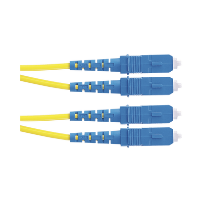 Jumper de Fibra Optica Monomodo 9/125 OS2, SC-SC Duplex, OFNR (Riser), Color Amarillo, 5 Metros (16.40 Pies)