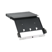 Panel de Distribución de Fibra Óptica, Acepta 4 Placas FAP o FMP, Bandeja Deslizable e Inclinable Hacia Abajo, Hasta 96 Fibras, Color Negro, 1UR - Toer