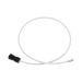 Cable de Conexión en Campo Jack a Plug RJ45, Categoría 6A, CMP (Plenum), 1 Metro, Color Blanco - Toer