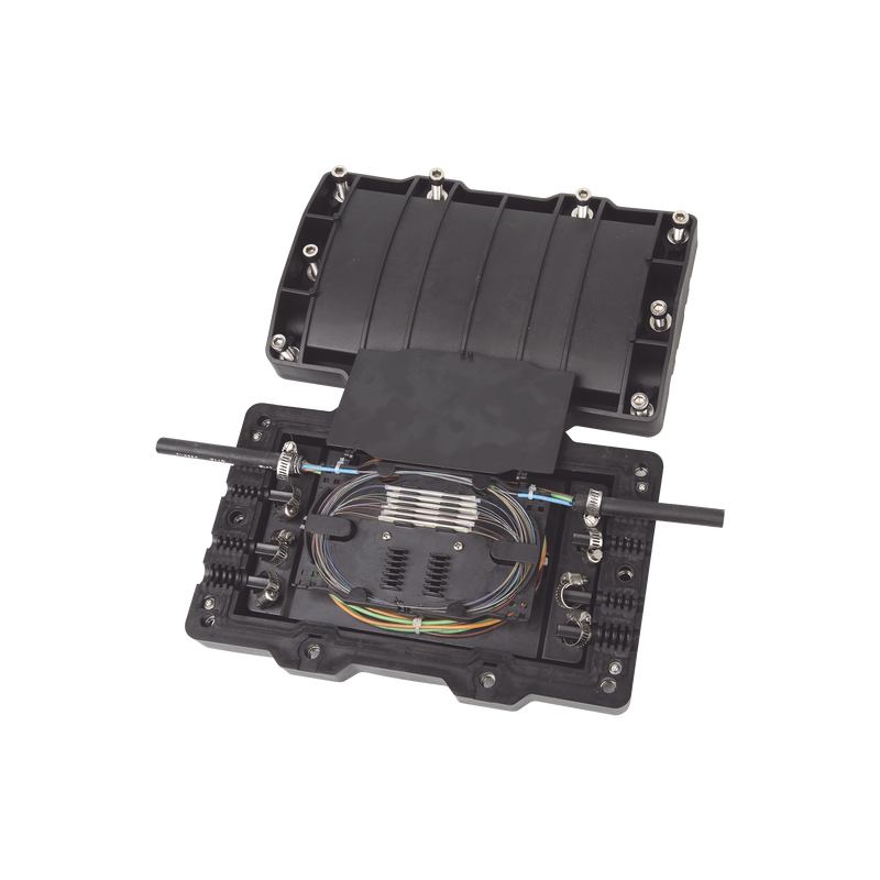 FITOSC320-H8 Caja de Distribución de Fibra Óptica Horizontal, hasta 48 empalmes, Exterior IP68