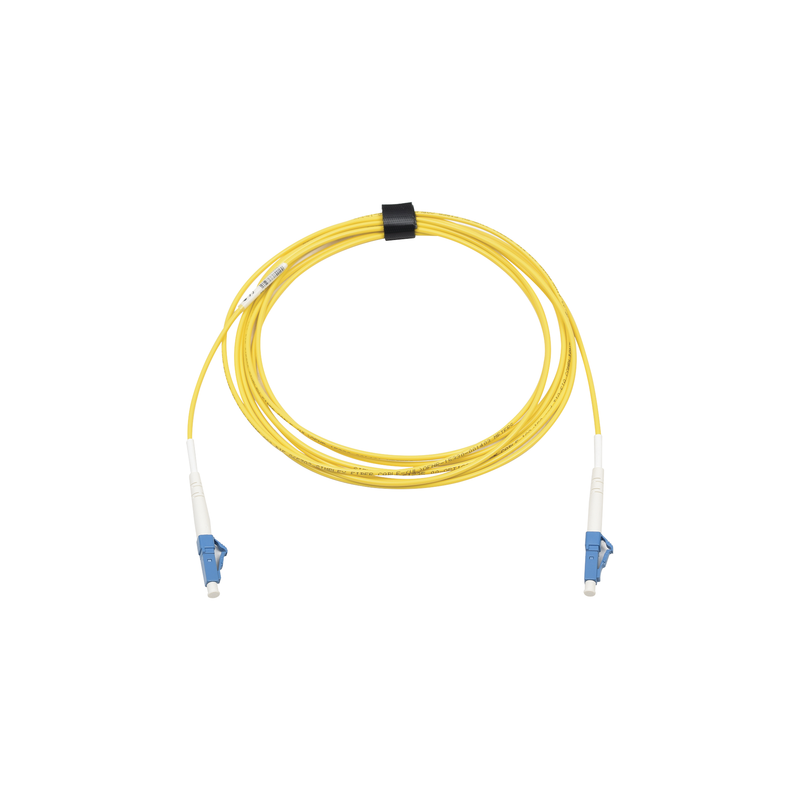 FJ1-LCULCUL-03 Jumper de Fibra Óptica Monomodo (OS2), XGLO, Riser, LC/UPC-LC/UPC Simplex, ONFR, Color Amarillo, 3 Metros