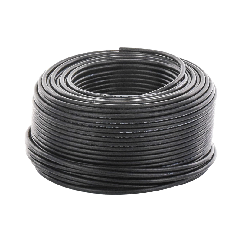 Bobina de 100 metros / Cable Fotovoltaico / Negro / Recubrimiento XLPE / 4mm² / 12 AWG / Hasta 1,800 Vcc