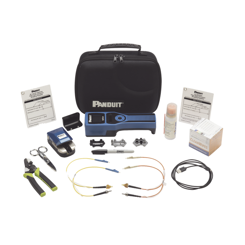 FOCTT2-PKIT3 Kit Completo de Herramienta OCTT Opticam 2 de Panduit, para Terminación de Conectores Pre-Pulidos LC, SC o ST, Incluye Desforradora y Cleaver