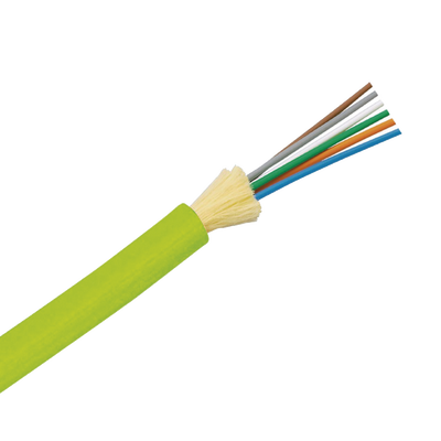 Cable de Fibra Óptica de 6 Hilos, Multimodo OM5 50/125 Optimizada, Interior, Tight Buffer 900um, No Conductiva (Dieléctrica), OFNP (Plenum), Precio Por Metro