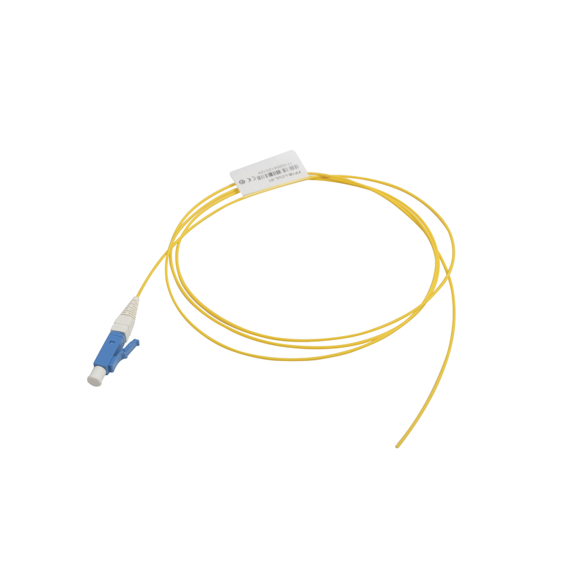 FP1B-LCUL-01 Pigtail de Fibra Óptica LC/UPC Simplex, Monomodo OS1/OS2 XGLO, OFNR, Color Amarillo, 1 Metro