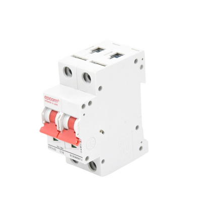 Protección Térmica/ Interruptor 2P, 16A,  Corriente Directa  800 Vcc para Aplicación Fotovoltaica Montaje Riel DIN - Toer