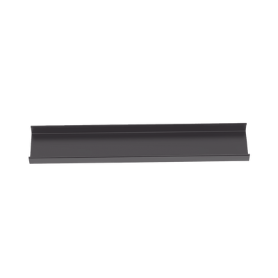 Canaleta FiberRunner™ 12X4, de PVC Rígido, Color Negro, 1.8 m de Largo