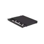 Panel de Distribución de Fibra Óptica, Acepta 4 Placas FAP o FMP, Bandeja Deslizable, Hasta 96 Fibras, Color Negro, 1UR - Toer