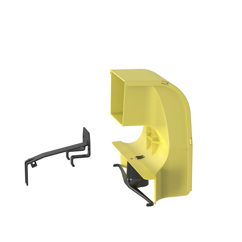 Bajada Para Canaleta FiberRunner?, Uso con Medidas 4x4, 6X4, 12X4, o 24X12, Con Reducción a 4X4, Color Amarillo