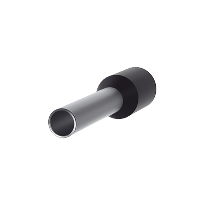 Ferrule Aislado PAN-TERM para Cable 16 AWG, Largo 16.5mm, DIN Color Negro. Paquete 500 Piezas - Toer