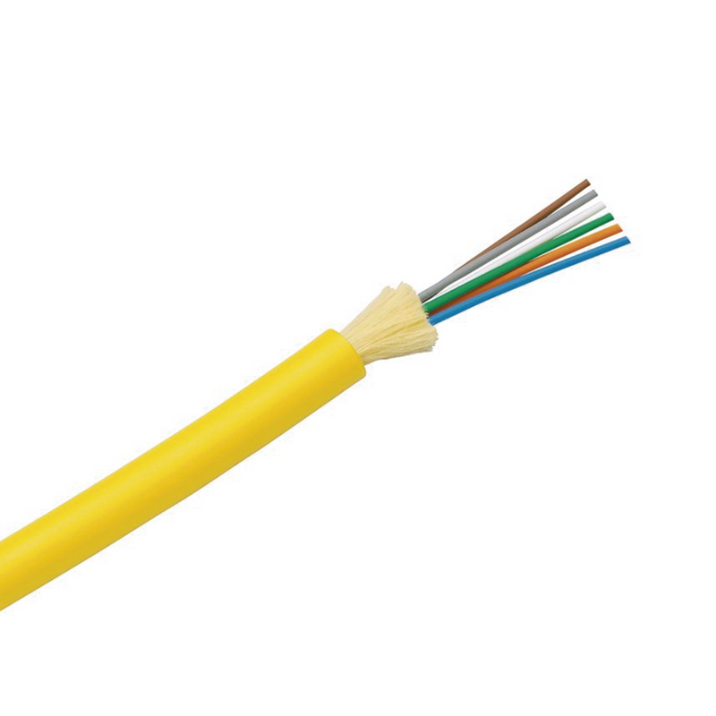 Cable de Fibra Óptica de 6 hilos, Monomodo OS2 9/125, Interior, Tight Buffer 900um, No Conductiva (Dieléctrica), OFNR (Riser), Precio Por Metro