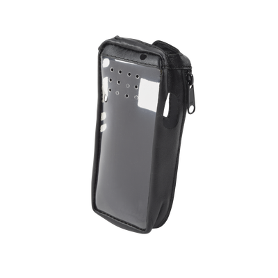Funda Reforzada de Piel, Lazo para Cinto, Ventana Plástica y Cierre Lateral / IC-F3161DS, IC-F4161DS. - Toer