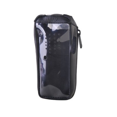 FSMTK-2202T Funda Reforzada de Piel con visor frontal transparente en TK-2202, TK-2212, TK-2302, TK-2402, NX-240, TKD-240.