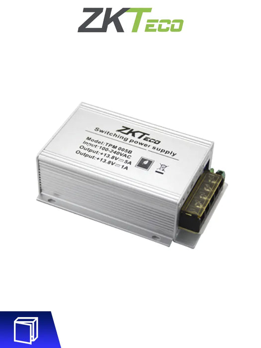 ZKTECO TPM005B - Fuente de Poder para Gabinete ZKTECO GABMET ZKT065003  / 110V de Entrada / 12V de Salida / Compatible con Paneles InBio