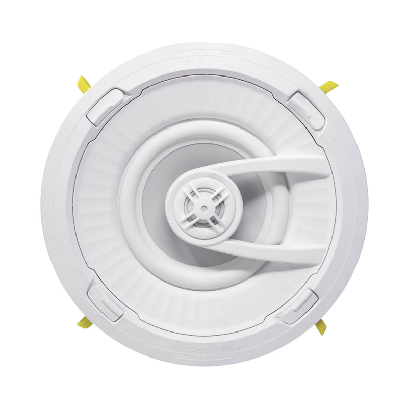 Altavoz de 7  | montaje de Techo | Diseño TruGrip | Instalacion Sin Herramientas | Woofer de Polipropileno Blanco con Quick Connect