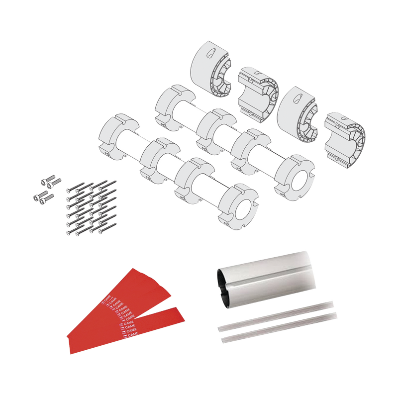 GARD8-ARM Kit de mástil para barreras GARD8 / Incluye 2 secciones tubulares de 4m / Incluye tiras reflejantes / Incluye unión central