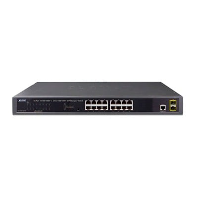 GS-4210-16T2S Switch Administrable Capa 2 de 16 Puertos 10/100/1000T con 2 Puertos SFP 100/1000BASE-X