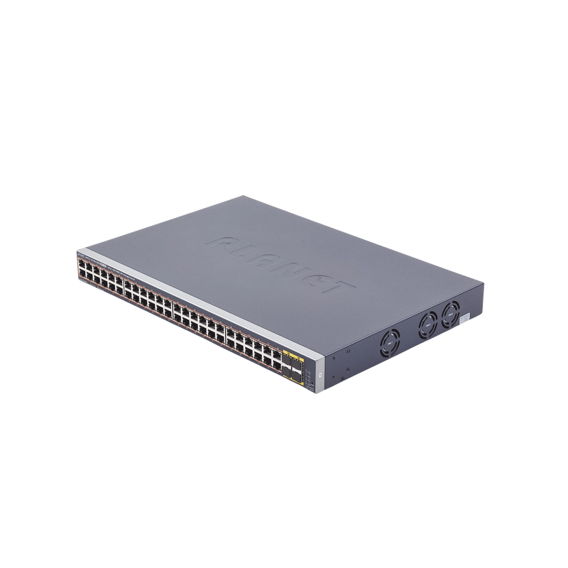 GS-4210-48P4S Switch Administrable de 48-Puertos 10/100/1000T 802.3at PoE + 4-Puertos 100/1000BASE-X SFP / 440W