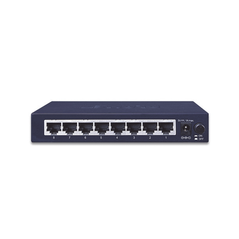 GSD-803 Switch de Escritorio No Administrable, 8 Puertos Gigabit 10/100/1000 Mbps, Tecnología de Ahorro de Energía de Hasta un 40%