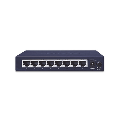Switch de Escritorio No Administrable, 8 Puertos Gigabit 10/100/1000 Mbps, Tecnología de Ahorro de Energía de Hasta un 40% - Toer