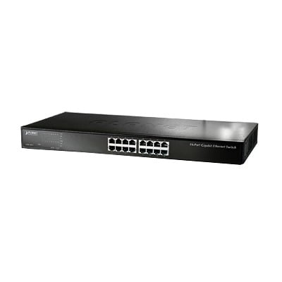 GSW-1601 Switch No Administrable Gigabit de 16 Puertos 10/100/1000 Mbps, Con Modo Extendido Para Distancias de Hasta 200 m