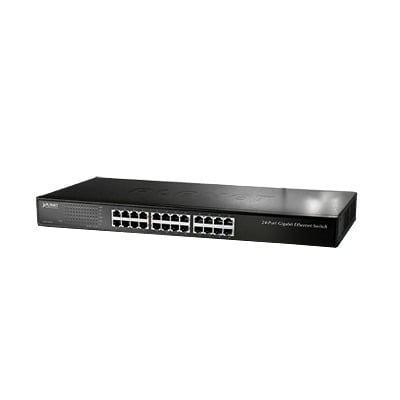 GSW-2401 Switch No Administrable Gigabit de 24 Puertos 10/100/1000 Mbps, Con Modo Extendido Para Envió de Datos de Hasta 200 m