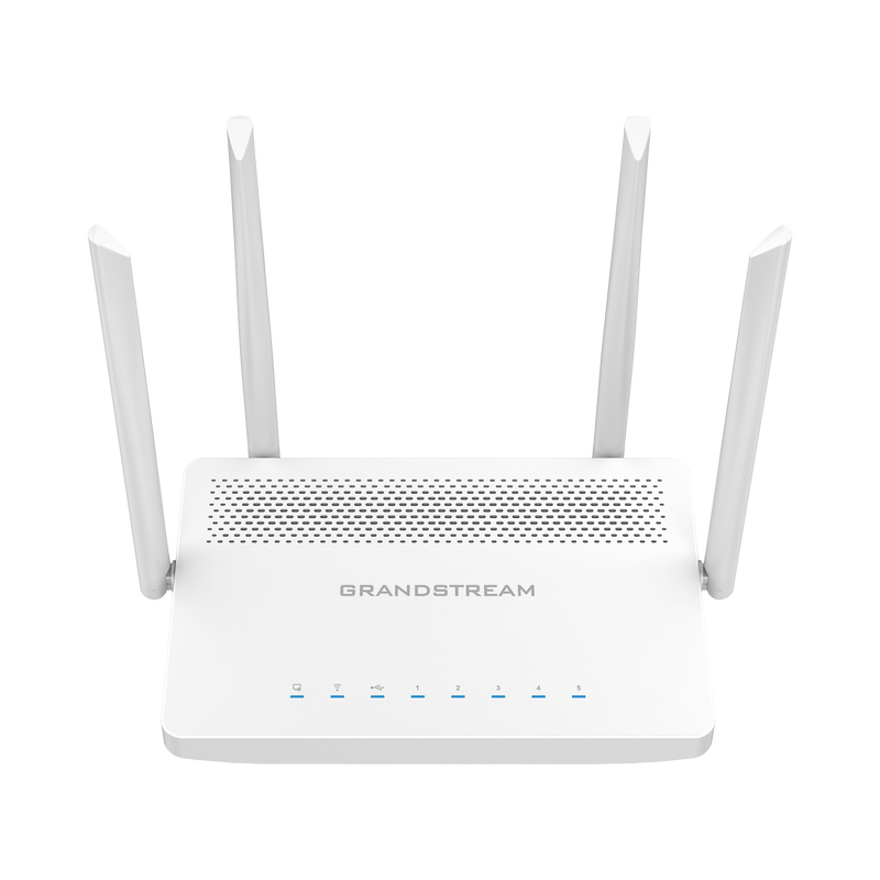 GWN7052F Router Inalámbrico Wi-Fi 5 802.11ac 1.27 Gbps, doble banda, MU-MIMO 2x2:2, Multi WAN con puerto SFP, servidor VPN con administración desde la nube gratuita o stand-alone.